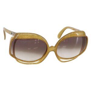 Christian Dior Sunglasses plastic Beige Auth SW1740